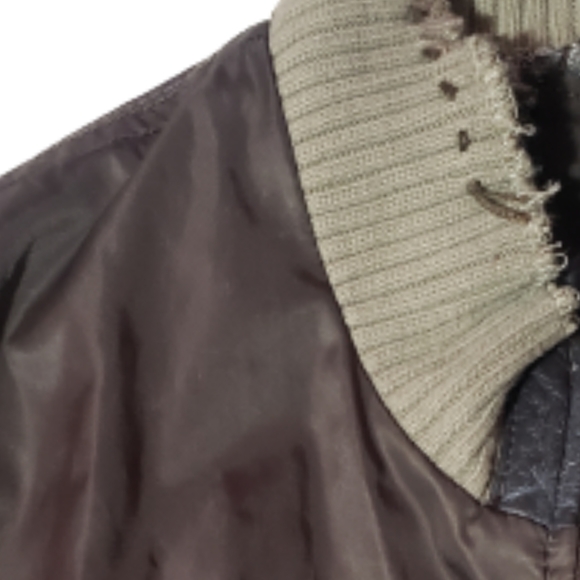 Z Brand Young Men’s Graphic Distressed Lightweight Brown Lined Zip Up Jacket - Picture 6 of 10